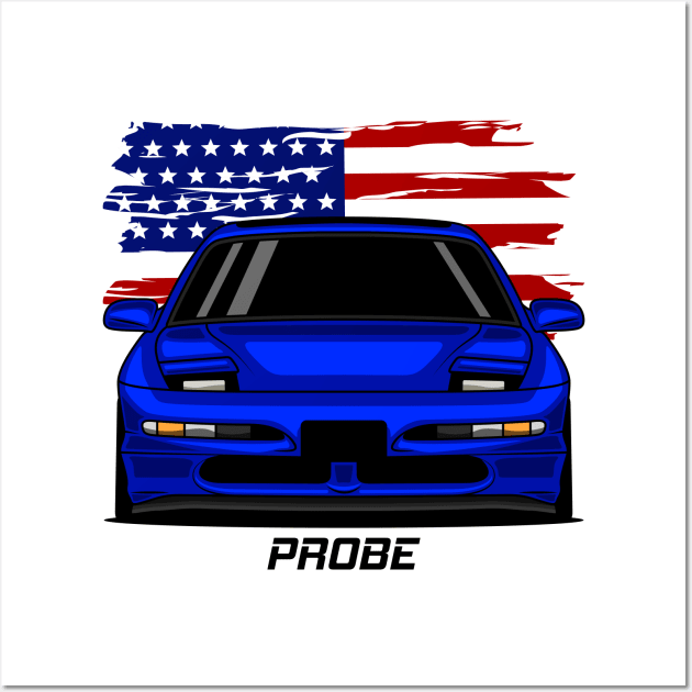 Front Probe Blue Wall Art by GoldenTuners